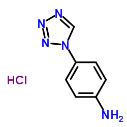 4-(1H-TETRAZOL-1-YL)ANILINE HYDROCHLORIDE Structure