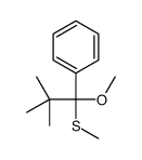 (1-methoxy-2,2-dimethyl-1-methylsulfanylpropyl)benzene Structure