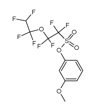 m-methoxyphenyl 2-(1,1,2,2-tetrafluoroethoxy)-1,1,2,2-tetrafluoroethanesulphonate结构式