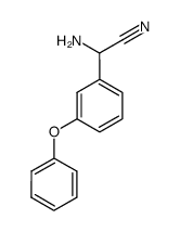 2-amino-2-(3-phenoxyphenyl)acetonitrile Structure