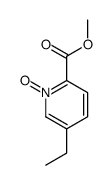 methyl 5-ethyl-1-oxidopyridin-1-ium-2-carboxylate结构式