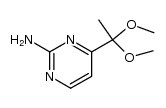 4-(1,1-dimethoxyethyl)pyrimidin-2-amine结构式