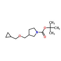N-Boc-3-[(cyclopropylmethoxy)Methyl]pyrrolidine Structure