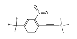 trimethyl((2-nitro-4-(trifluoromethyl)phenyl)ethynyl)silane Structure