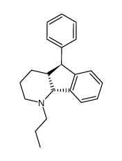 (+)-4aR,5S,9bR-1-n-propyl-5-phenyl-2,3,4,4a,5,9b-hexahydro-1H-indeno<1,2-b>pyridine结构式