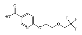 6-(2-(2,2,2-trifluoroethoxy)ethoxy)nicotinic acid Structure