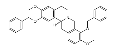 (S)-2,9-dibenzyloxy-3,10-dimethoxytetrahydroprotoberberine Structure