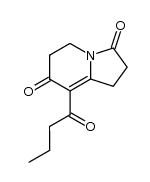 1,2,5,6-Tetrahydro-8-(1-oxobutyl)-3,7-indolizindion Structure