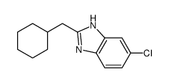 6-chloro-2-(cyclohexylmethyl)-1H-benzimidazole Structure