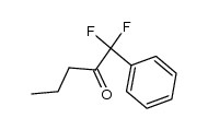 1-phenyl-1,1-difluoropentan-2-one结构式