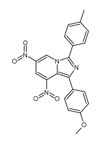 1-(4-methoxyphenyl)-3-(4-methylphenyl)-6,8-dinitroimidazo[1,5-a]pyridine结构式