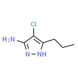 1H-Pyrazol-3-amine,4-chloro-5-propyl-结构式