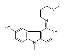 1-[3-(dimethylamino)propylamino]-5-methylpyrido[4,3-b]indol-8-ol Structure