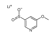 lithium 5-methoxypyridine-3-sulfinate结构式