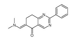 6-[1-Dimethylamino-meth-(E)-ylidene]-2-phenyl-7,8-dihydro-6H-quinazolin-5-one结构式