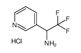 (±)-2,2,2-三氟-1-吡啶-3-乙胺盐酸盐结构式