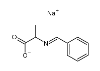 N-benzylidene-dl-alanine , sodium salt Structure