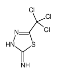 5-(trichloromethyl)-1,3,4-thiadiazol-2-amine结构式