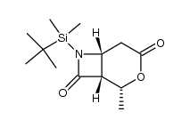 (1R,2R,6R)-7-(tert-butyldimethylsilyl)-2-methyl-3-oxa-7-azabicyclo[4.2.0]octane-4,8-dione Structure