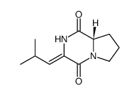 (S)-3-[(Z)-isobutylidene]hexahydropyrrolo[1,2-a]pyrazine-1,4-dione Structure