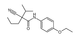 (2R)-2-cyano-N-(4-ethoxyphenyl)-2-propan-2-ylpentanamide结构式