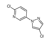 2-chloro-5-(4-chloro-1H-pyrazol-1-yl)pyridine Structure