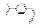 2-Propenenitrile, 3-(4-acetylphenyl)-, (Z)- (9CI) structure