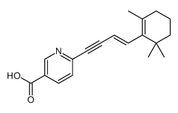 6-(4-(2,6,6-Trimethyl-1-cyclohexen-1-yl)-3-buten-1-ynyl)-3-pyridinecar boxylic acid结构式