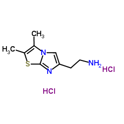 2-(2,3-Dimethylimidazo[2,1-b][1,3]thiazol-6-yl)ethanamine dihydrochloride结构式