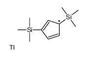 [1,3-bis(trimethylsilyl)cyclopenta-2,4-dien-1-yl]thallium结构式