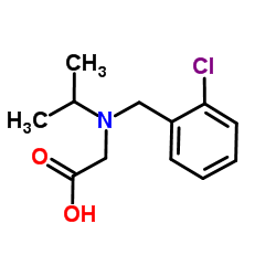 N-(2-Chlorobenzyl)-N-isopropylglycine结构式