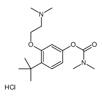 [4-tert-butyl-3-[2-(dimethylamino)ethoxy]phenyl] N,N-dimethylcarbamate,hydrochloride Structure