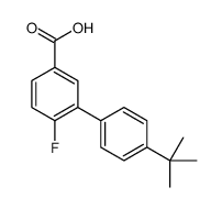 3-(4-tert-butylphenyl)-4-fluorobenzoic acid结构式