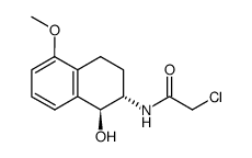 trans-2-chloroacetamido-5-methoxy-1,2,3,4-tetrahydronaphthalen-1-ol结构式