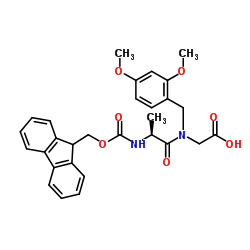 N-((((9H-荧光素-9-基)甲氧基)羰)-L-丙氨酰)-N-(2,4-二甲氧基苄基)甘氨酸图片