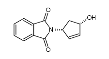 (+)-(1S,4R)-4-phthalimidyl-2-cyclopenten-1-ol结构式