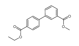 4'-ethyl-3-methyl biphenyl-3,4'-dicarboxylate Structure