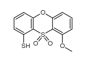1-methoxy-9-mercaptophenoxathiin 10,10-dioxide结构式