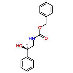 Benzyl [(2R)-2-hydroxy-2-phenylethyl]carbamate结构式