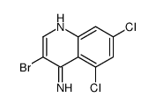 4-Amino-3-bromo-5,7-dichloroquinoline Structure