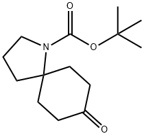 tert-Butyl 8-oxo-1-azaspiro[4.5]decane-1-carboxylate structure