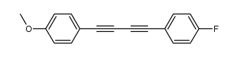 1-fluoro-4-((4-methoxyphenyl)buta-1,3-diyn-1-yl)benzene结构式