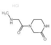 4-[2-(Methylamino)acetyl]-2-piperazinone hydrochloride结构式