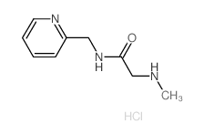 2-(Methylamino)-N-(2-pyridinylmethyl)acetamide hydrochloride结构式