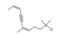 10-chloro-6,10-dimethyl-2(Z),6(Z)-undecadien-4-yne结构式