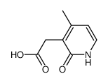 (4-methyl-2-oxo-1,2-dihydropyridin-3-yl)acetic acid结构式