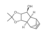 endo-1,2,3a,4,7,7a-hexahydro-3-hydroxy-1,2-isopropylidenedioxy-4,7-methano-1H-indene Structure