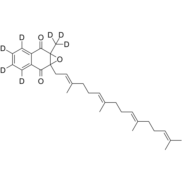 Menaquinone 4-d7 2,3-Epoxide Structure