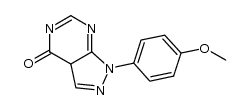 1-(4-methoxyphenyl)-1H-pyrazolo[3,4-d]pyrimidin-4(3aH)-one Structure