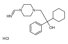 1-cyclohexyl-2-(4-methanimidoylpiperazin-1-yl)-1-phenylethanol,hydrochloride结构式